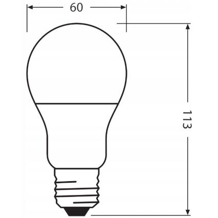 LED Bulb made of recycled plastic E27/10W/230V 2700K - Ledvance