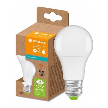 LED Bulb made of recycled plastic E27/10W/230V 4000K - Ledvance
