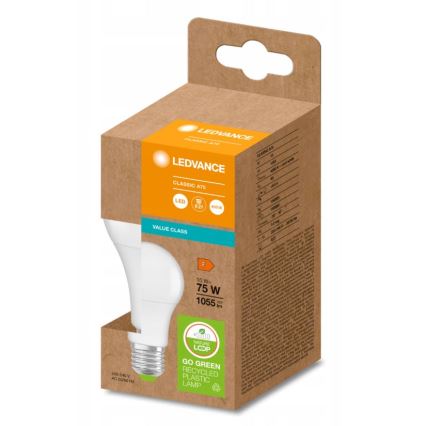 LED Bulb made of recycled plastic E27/10W/230V 4000K - Ledvance