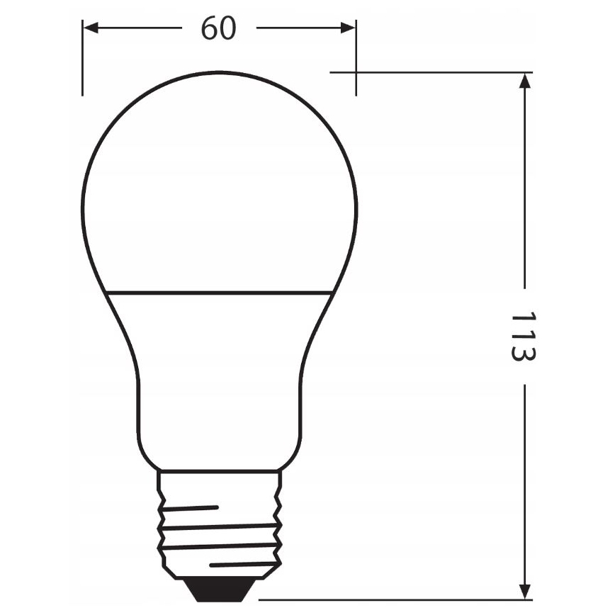LED Bulb made of recycled plastic E27/10W/230V 4000K - Ledvance