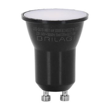 LED Bulb MR11 GU10/4W/230V 3000K Black - BRILAGI