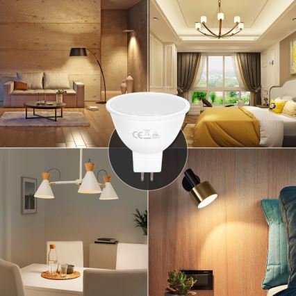 LED Bulb MR16 GU5,3/6W/12V 3000K - Aigostar