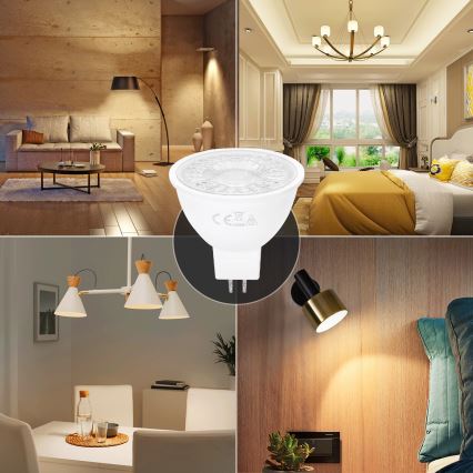 LED Bulb MR16 GU5,3/6W/12V 3000K - Aigostar