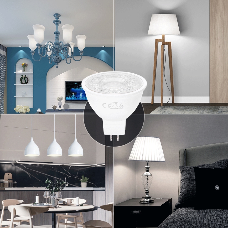 LED Bulb MR16 GU5,3/6W/12V 6500K - Aigostar