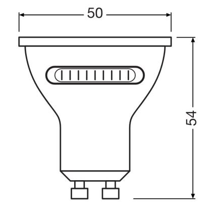 LED Bulb PAR16 GU10/4,2W/230V 2700/4000/6500K 36° - Osram