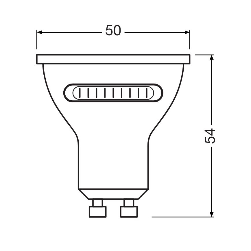 LED Bulb PAR16 GU10/4,2W/230V 2700/4000/6500K 36° - Osram