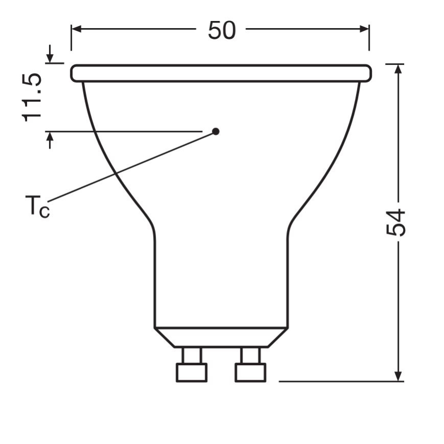 LED Bulb PAR16 GU10/6,9W/230V 6500K - Osram
