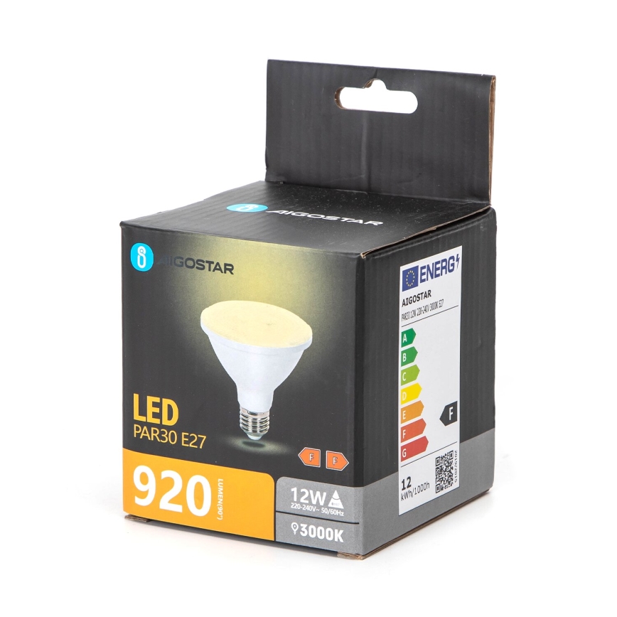 LED Bulb PAR30 E27/12W/230V 3000K - Aigostar