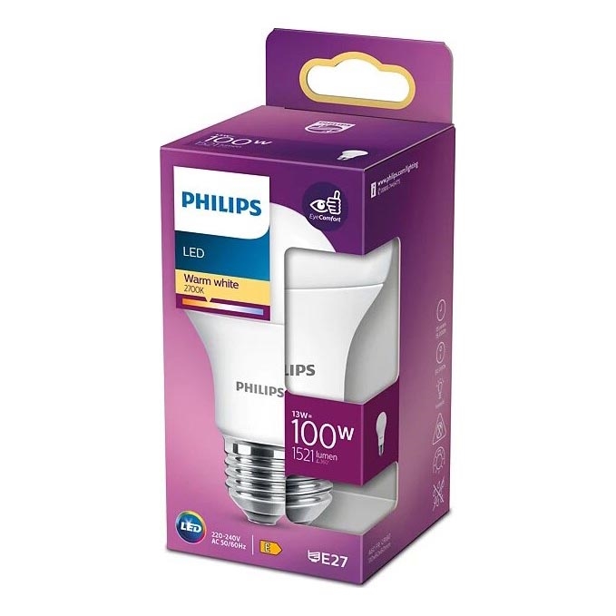LED Bulb Philips A60 E27/13W/230V 2700K