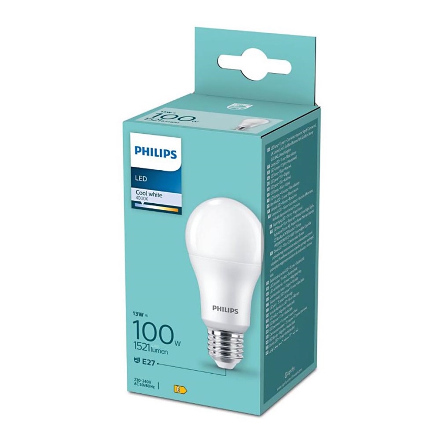 LED Bulb Philips A60 E27/13W/230V 4000K