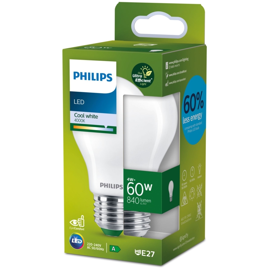 LED Bulb Philips A60 E27/4W/230V 4000K