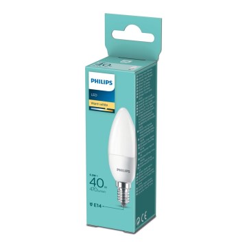LED Bulb Philips B35 E14/5,5W/230V 2700K