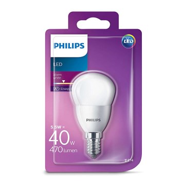 LED Bulb Philips E14/5,5W/230V 2700K