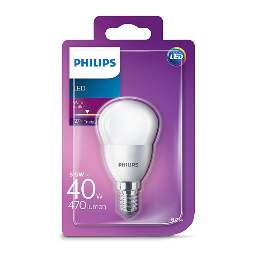 LED Bulb Philips E14/5,5W/230V 2700K