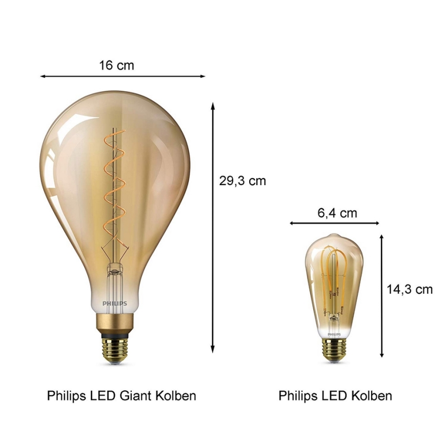 LED bulb Philips E27/5W/230V 2000K - VINTAGE