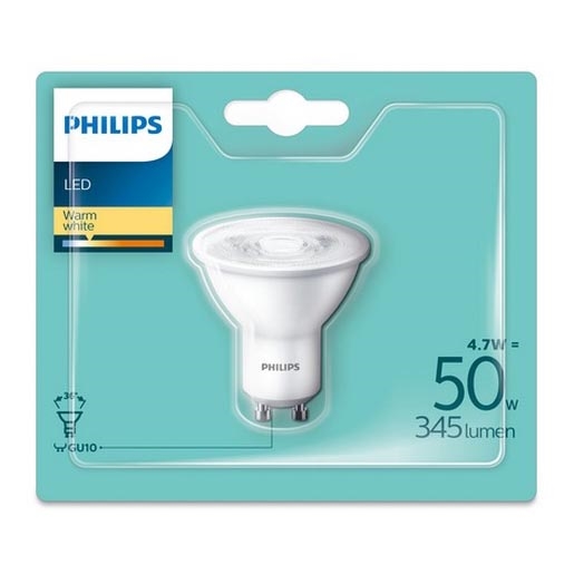LED Bulb Philips GU10/4,7W/230V 2700K