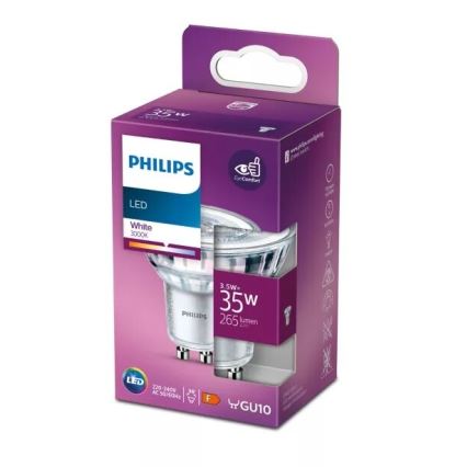 LED Bulb Philips PAR16 GU10/3,5W/230V 3000K