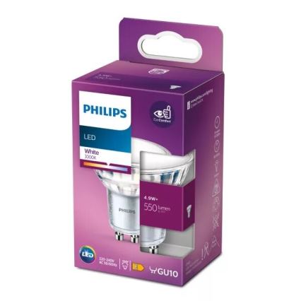 LED Bulb Philips PAR16 GU10/4,9W/230V 3000K