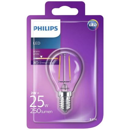 LED Bulb Philips VINTAGE E14/2W/230V 2700K