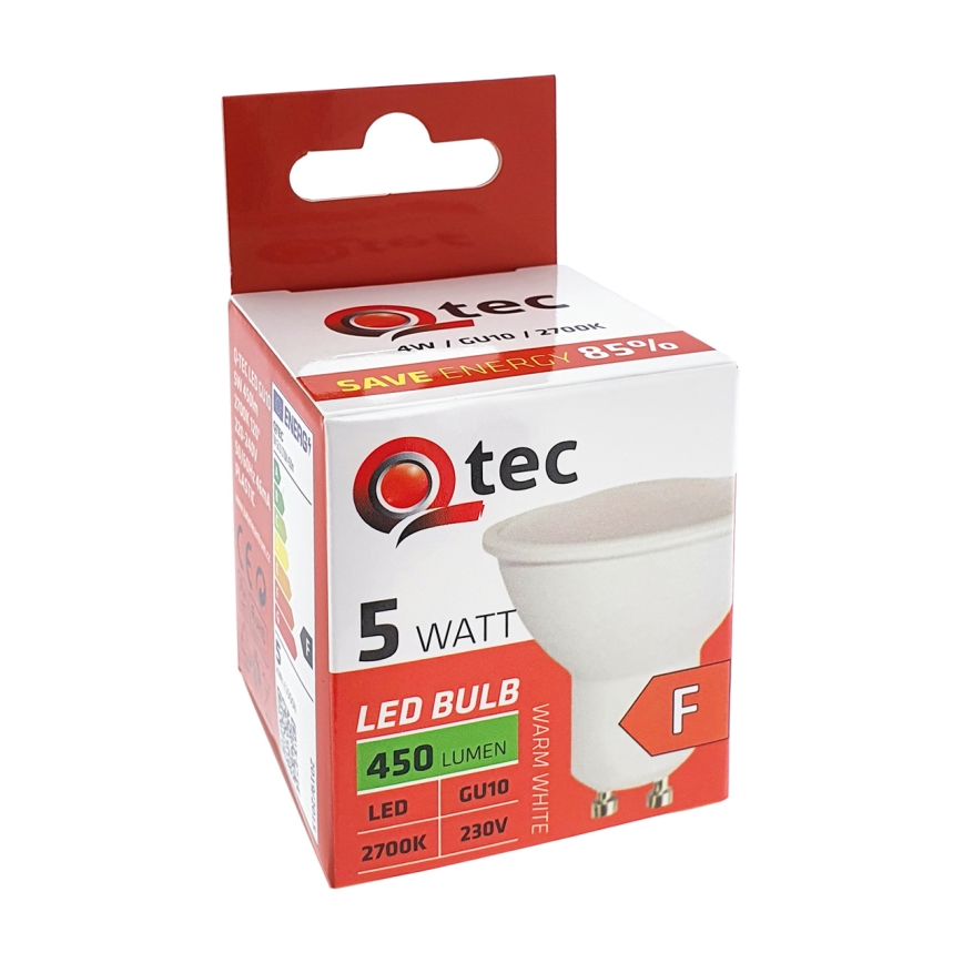 LED Bulb Qtec GU10/5W/230V 2700K