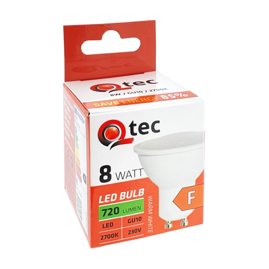 LED Bulb Qtec GU10/8W/230V 2700K