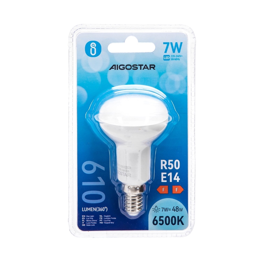 LED Bulb R50 E14/7W/230V 6500K - Aigostar