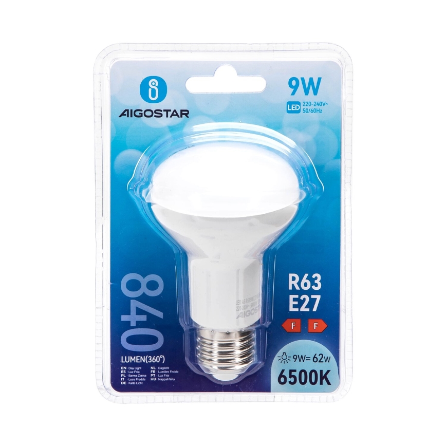 LED Bulb R63 E27/9W/230V 6500K - Aigostar