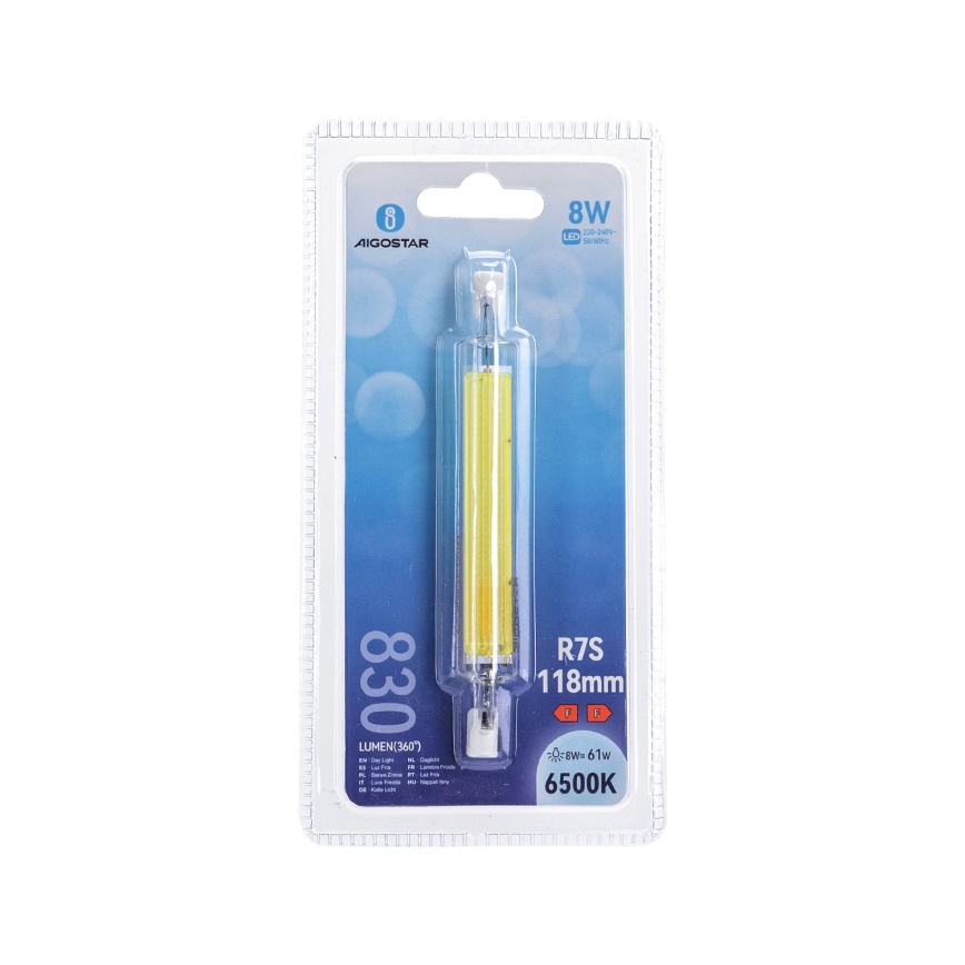 LED Bulb R7s/8W/230V 6500K - Aigostar