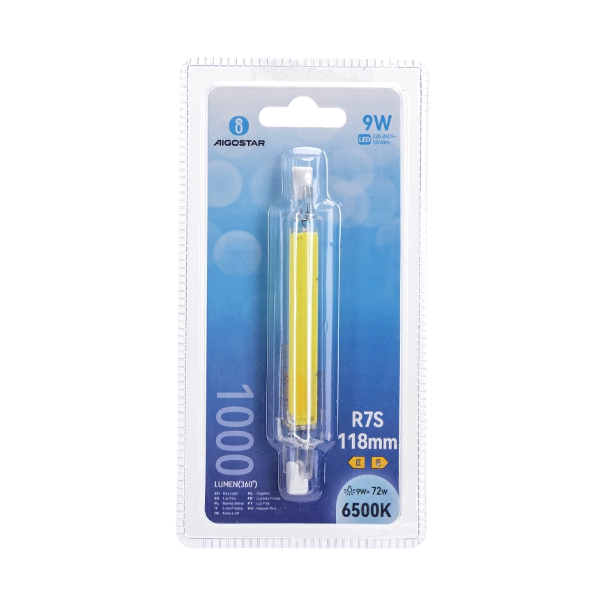 LED Bulb R7s/9W/230V 6500K - Aigostar