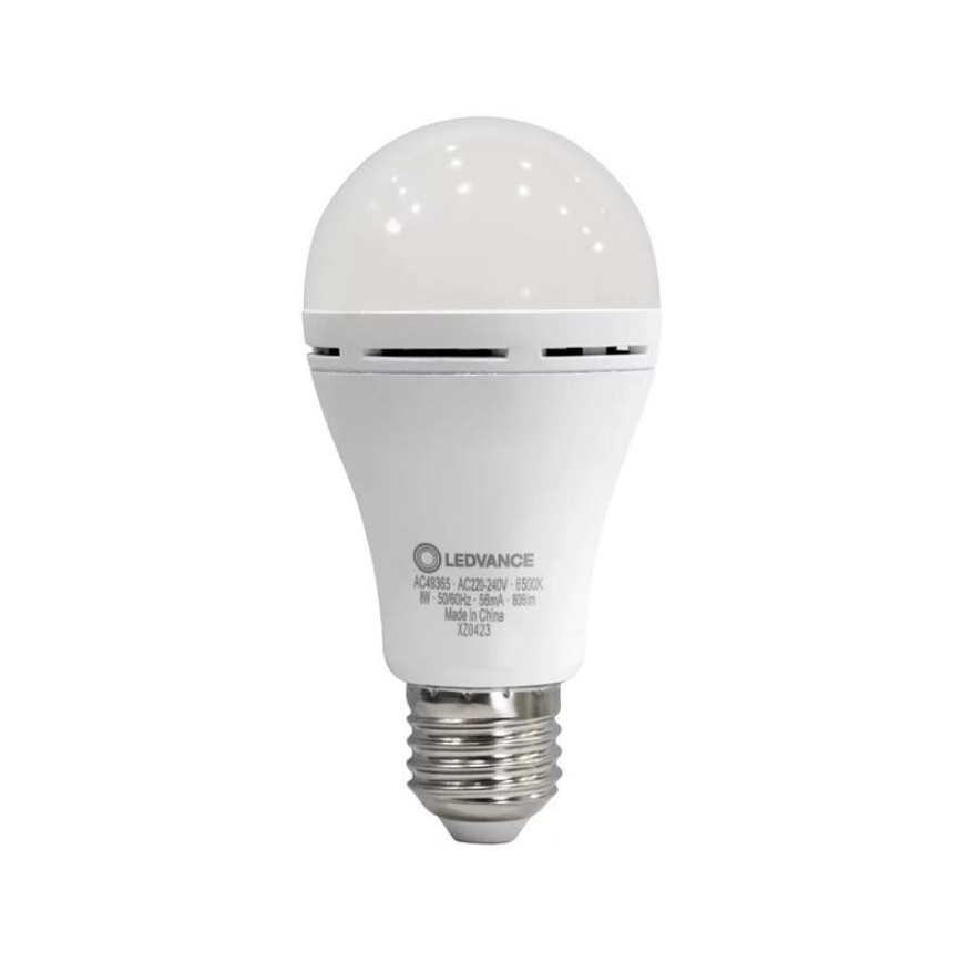 LED Bulb RECHARGEABLE A60 E27/8W/230V 6500K - Ledvance