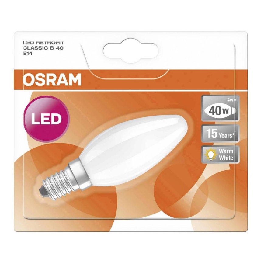 LED Bulb RETROFIT B40 E14/4W/230V 2700K - Osram