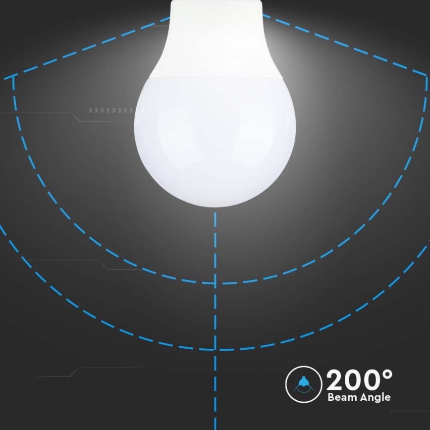 LED Bulb SAMSUNG CHIP A60 E14/8,5W/230V 4000K