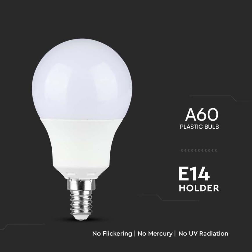 LED Bulb SAMSUNG CHIP A60 E14/8,5W/230V 6500K