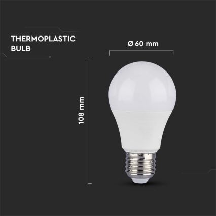 LED Bulb SAMSUNG CHIP A60 E27/8,5W/230V 3000K