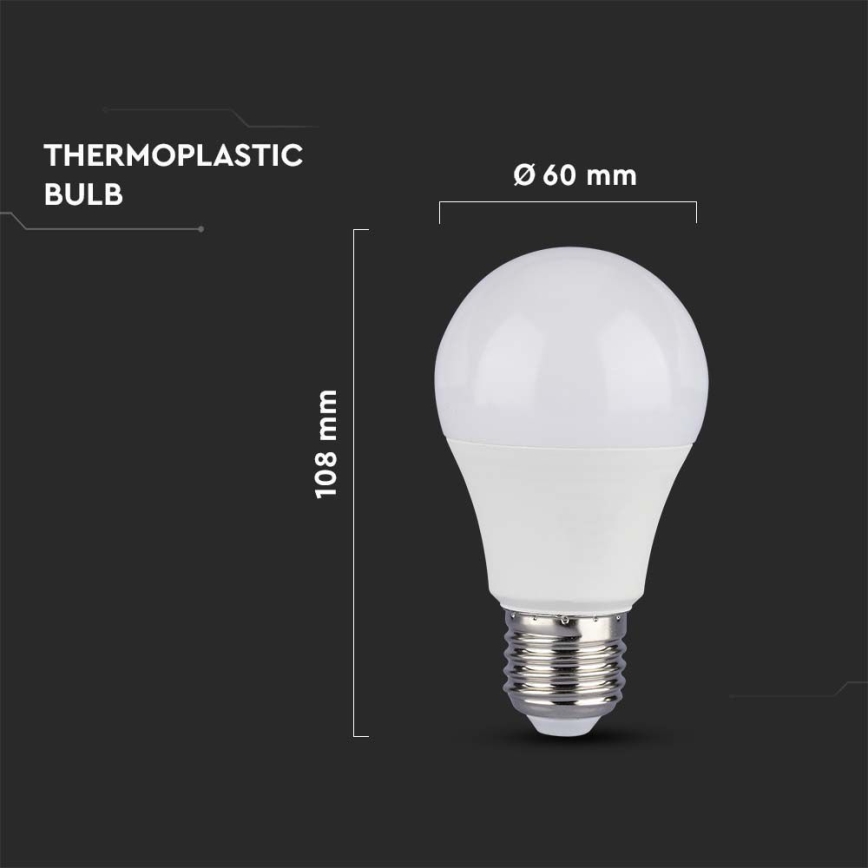 LED Bulb SAMSUNG CHIP A60 E27/8,5W/230V 3000K