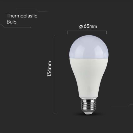LED Bulb SAMSUNG CHIP A65 E27/17W/230V 3000K