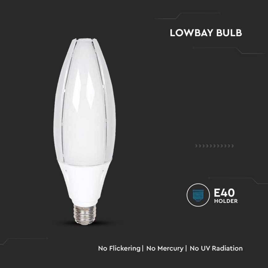 LED Bulb SAMSUNG CHIP E40/60W/230V 4000K