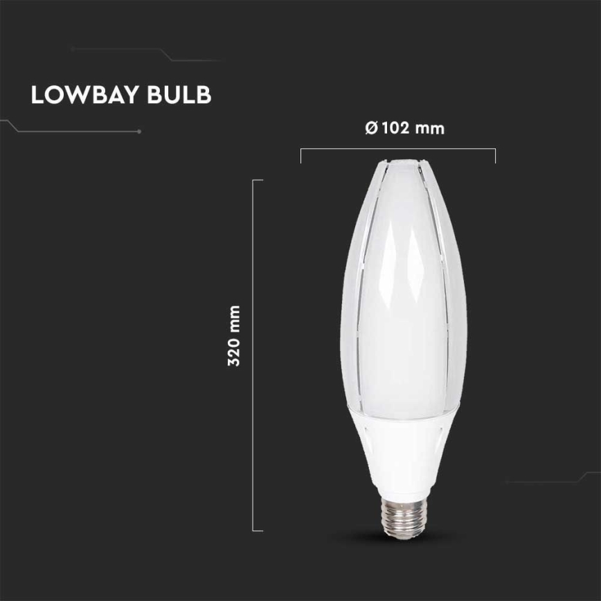 LED Bulb SAMSUNG CHIP E40/60W/230V 6500K