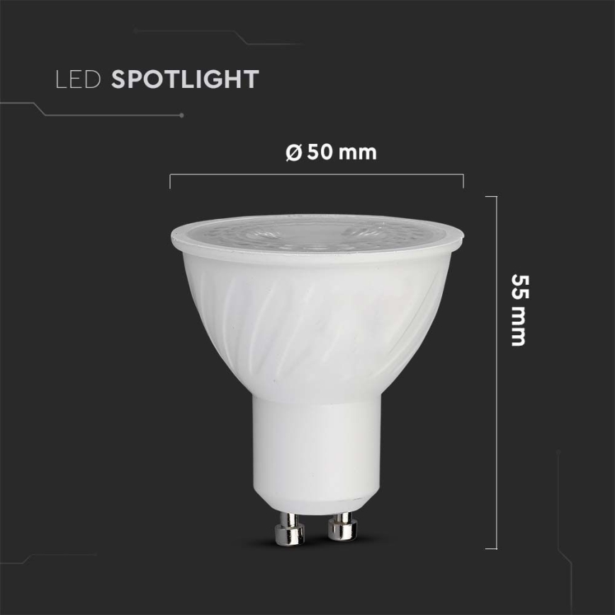 LED Bulb SAMSUNG CHIP GU10/6W/230V 4000K