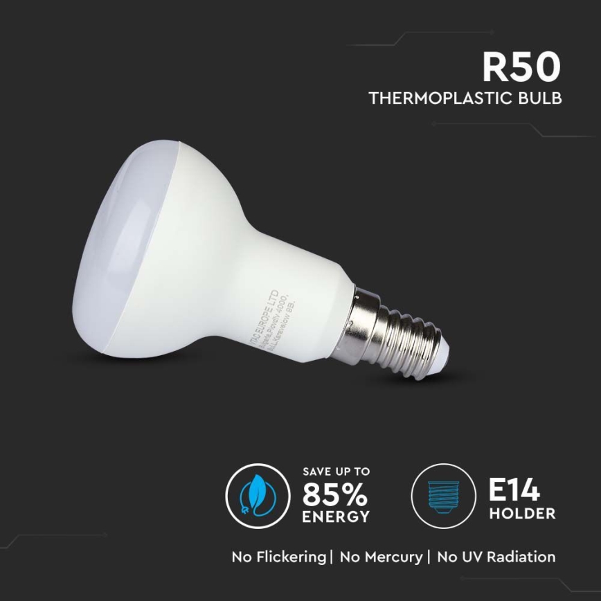LED Bulb SAMSUNG CHIP R50 E14/4,8W/230V 6500K