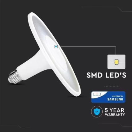LED Bulb SAMSUNG CHIP UFO E27/11W/230V 120° 3000K