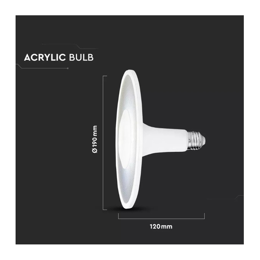 LED Bulb SAMSUNG CHIP UFO E27/11W/230V 120° 3000K