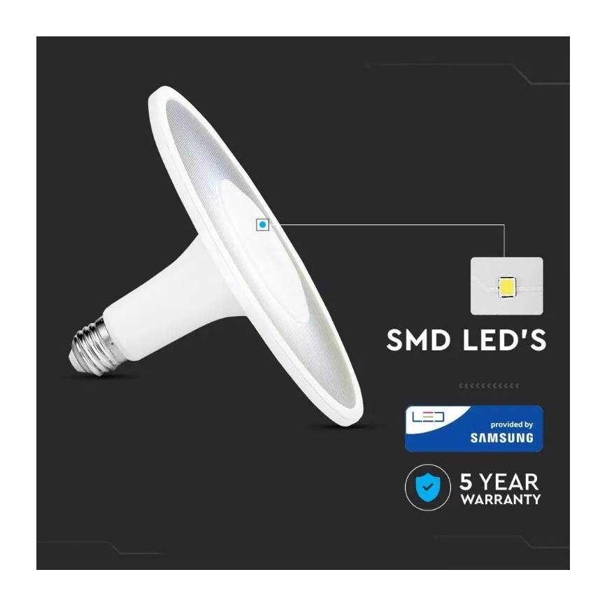 LED Bulb SAMSUNG CHIP UFO E27/11W/230V 120° 6400K