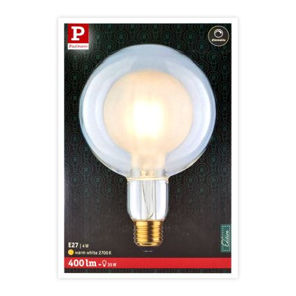 LED Bulb SHAPE G125 E27/4W/230V 2700K - Paulmann 28764