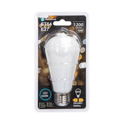 LED Bulb ST64 E27/10W/230V 6500K - Aigostar