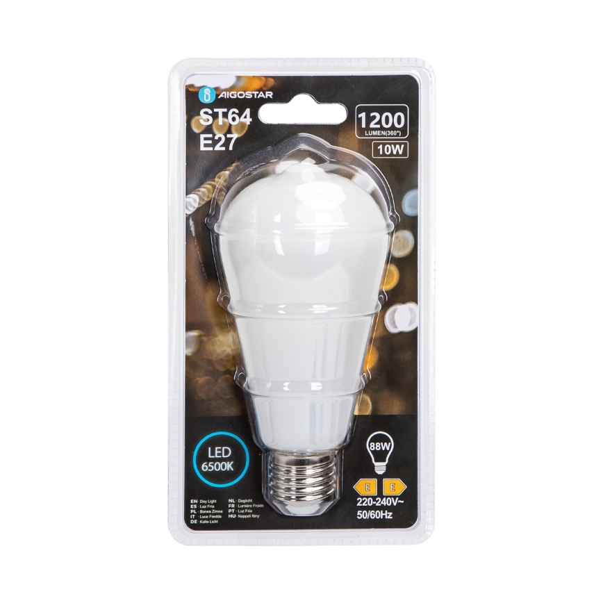LED Bulb ST64 E27/10W/230V 6500K - Aigostar