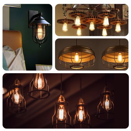 LED bulb ST64 E27/4W/230V 2200K - Aigostar