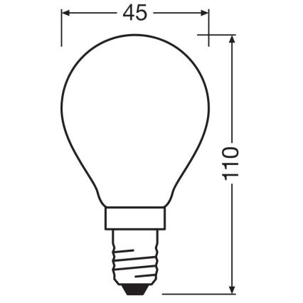 LED Bulb STAR E14/6,5W/230V 2700K - Osram