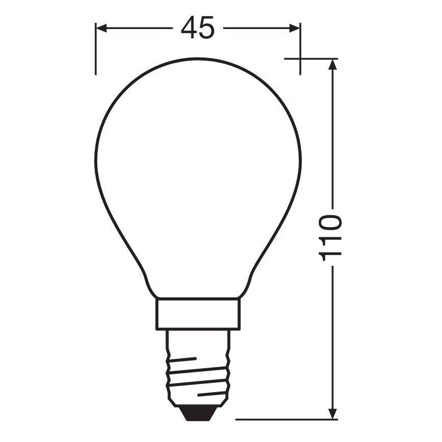 LED Bulb STAR E14/6,5W/230V 2700K - Osram