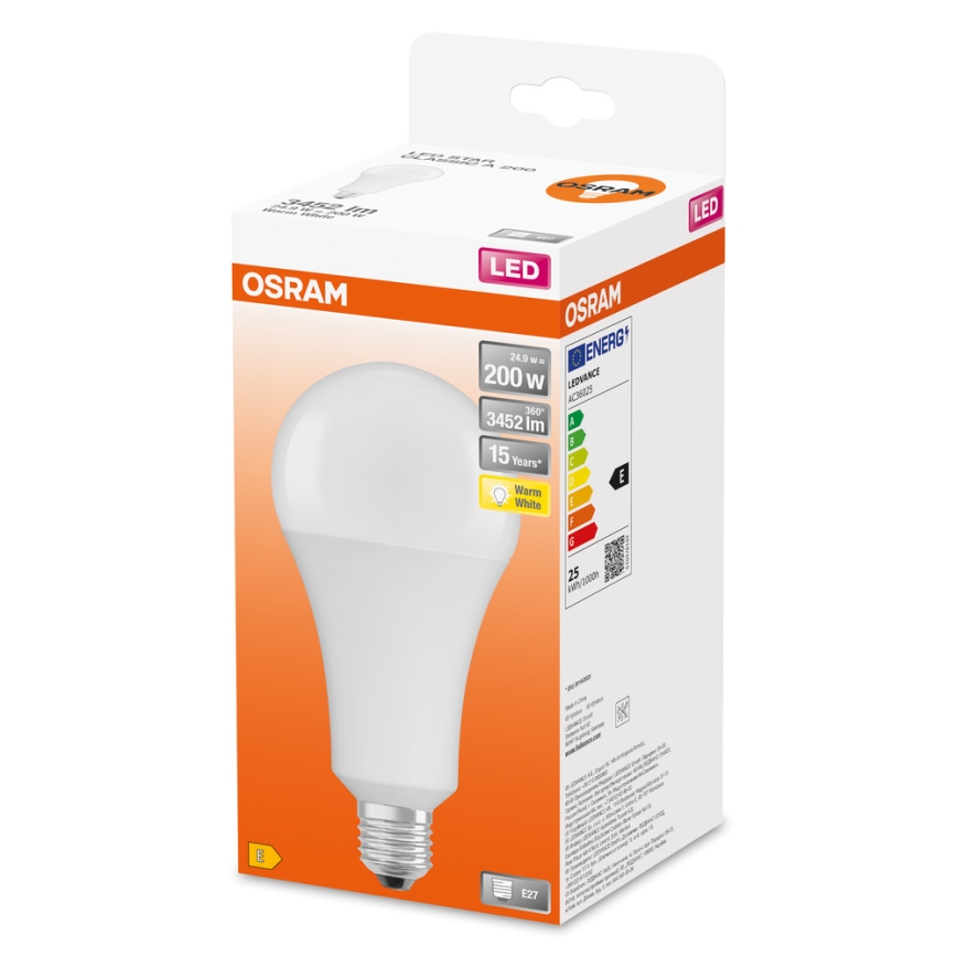 LED Bulb STAR E27/24,9W/230V 2700K - Osram